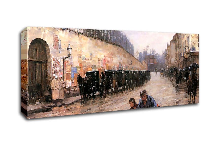 Hassam Rue Bonaparte Canvas Wall Art - Zestio