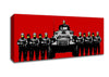 Have A Nice Day Army Tanks Red Canvas Wall Art - Zestio