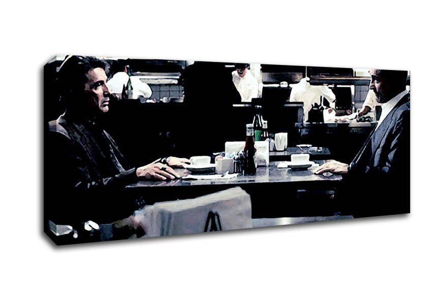 Heat Al Pacino Robert De Niro Face Off Canvas Wall Art - Zestio