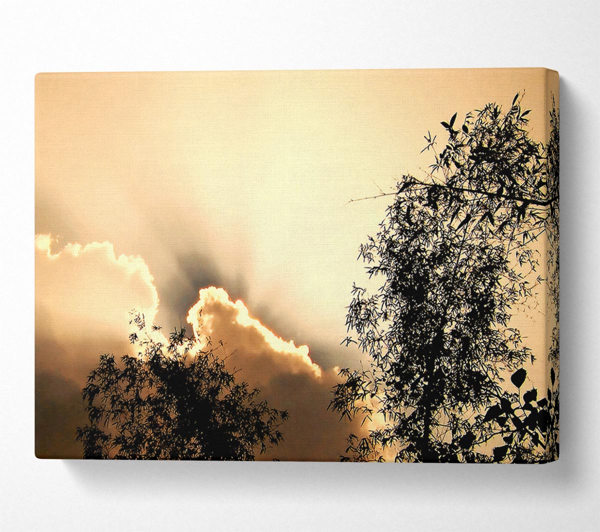 Heavens Sunrays Canvas Wall Art - Zestio