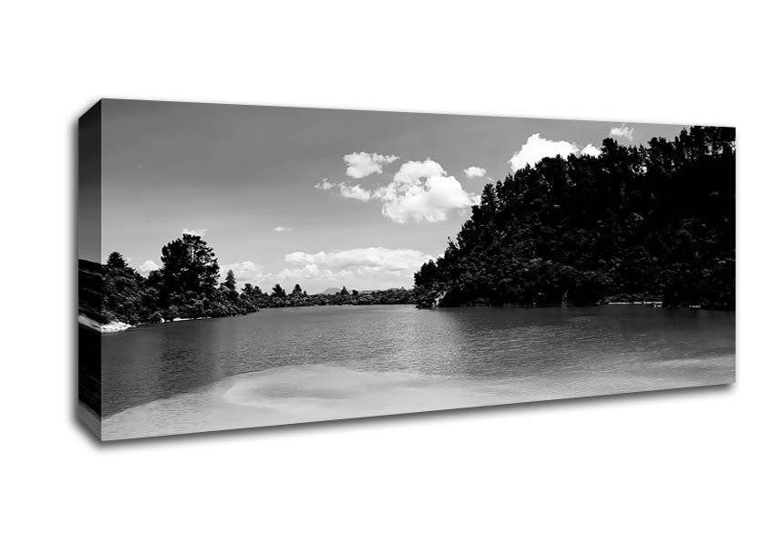 Hideaway Oceans B n W Canvas Wall Art - Zestio