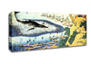 Hokusai Ocean Landscape And Whale Canvas Wall Art - Zestio