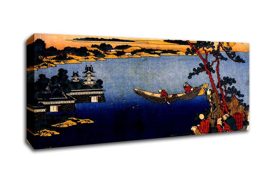 Hokusai View Of Lake Suwa Canvas Wall Art - Zestio