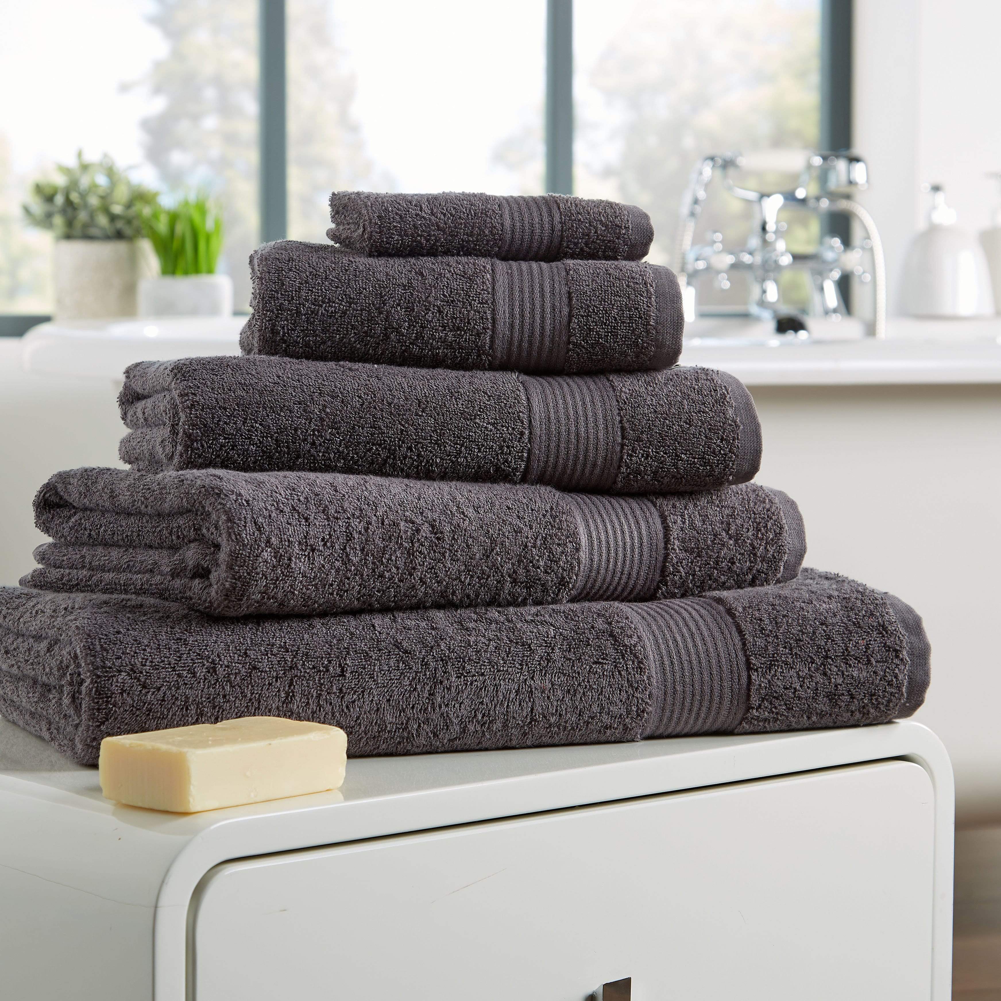 OLIVIA ROCCO Egyptian Cotton Towels 500GSM High Absorbency Soft Durable OEKO TEX Certified Various Sizes Elegant Assorted Colours