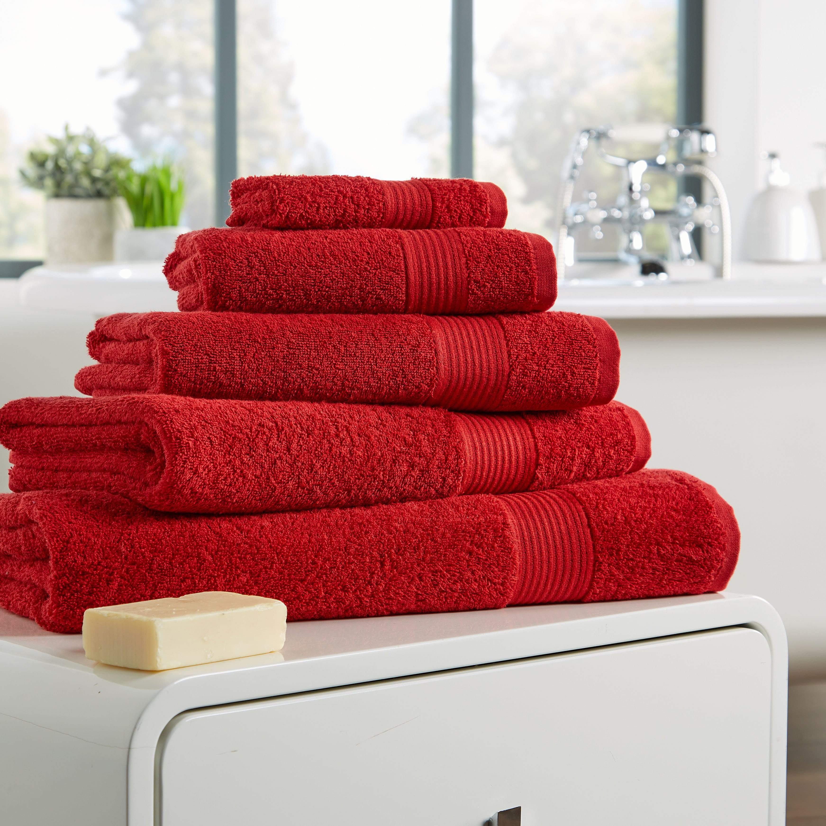 OLIVIA ROCCO Egyptian Cotton Towels 500GSM High Absorbency Soft Durable OEKO TEX Certified Various Sizes Elegant Assorted Colours