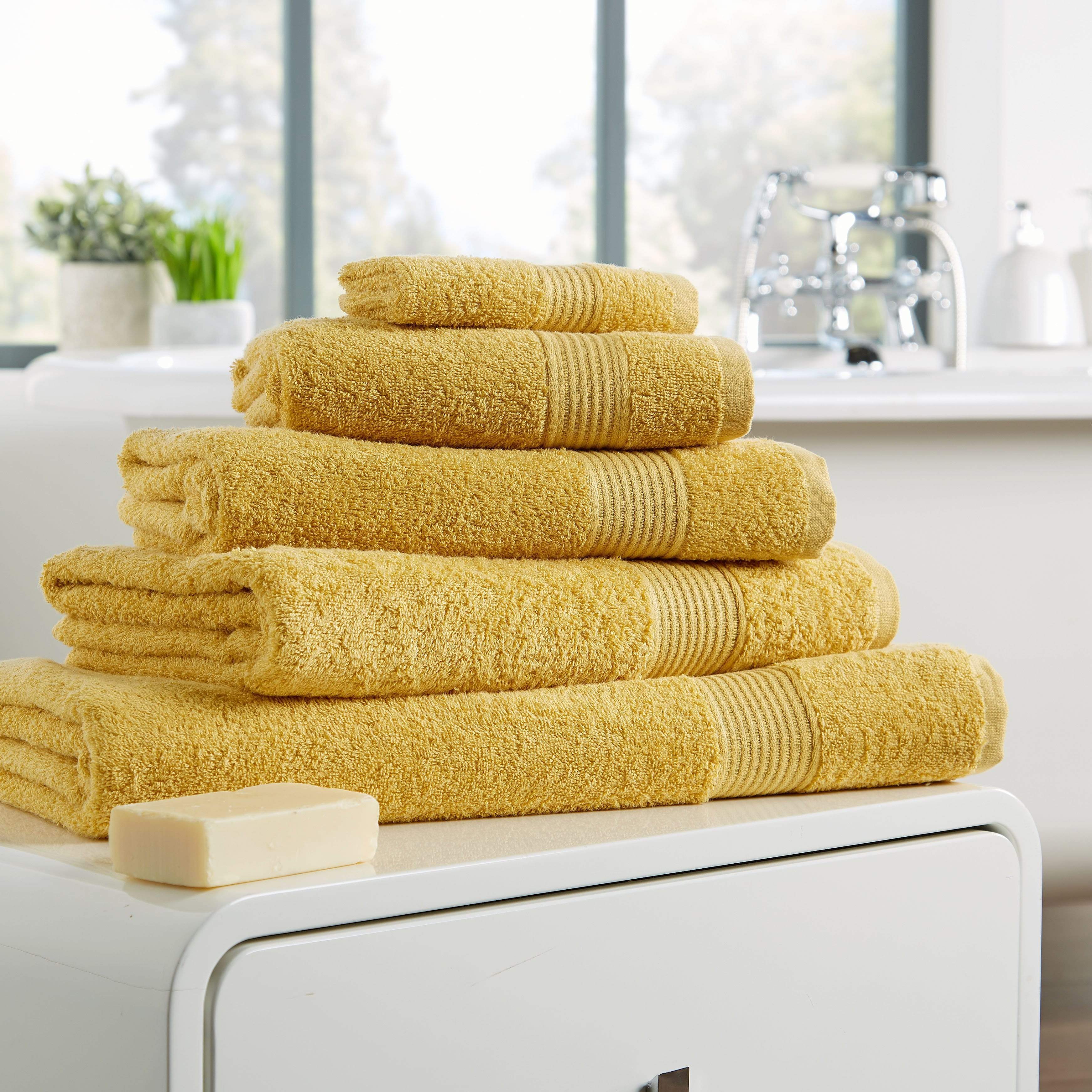 OLIVIA ROCCO Egyptian Cotton Towels 500GSM High Absorbency Soft Durable OEKO TEX Certified Various Sizes Elegant Assorted Colours