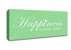 Home Quote Happiness Is Home Made Green Canvas Wall Art - Zestio