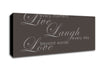 Home Quote Live Every Moment 3 Chocolate Canvas Wall Art - Zestio