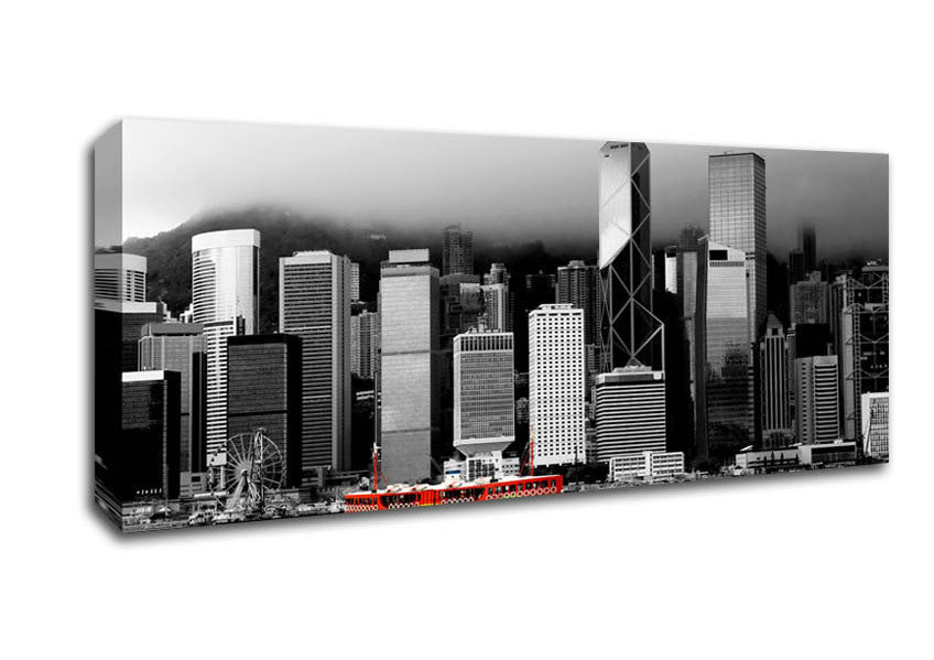Hong Kong River Boat Canvas Wall Art - Zestio