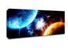 Hot And Cold Galaxies Canvas Wall Art - Zestio