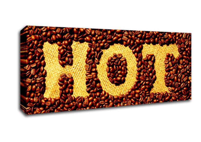 Hot Coffee Beans Canvas Wall Art - Zestio