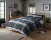 OLIVIA ROCCO Hudson Duvet Set Cotton Rich With Reversible Check Design In Vibrant Colours Single Double And King Sizes