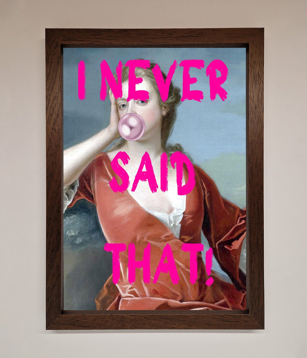 I Never Said That Framed Print - Zestio
