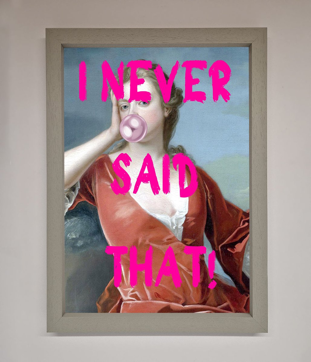 I Never Said That Framed Print - Zestio
