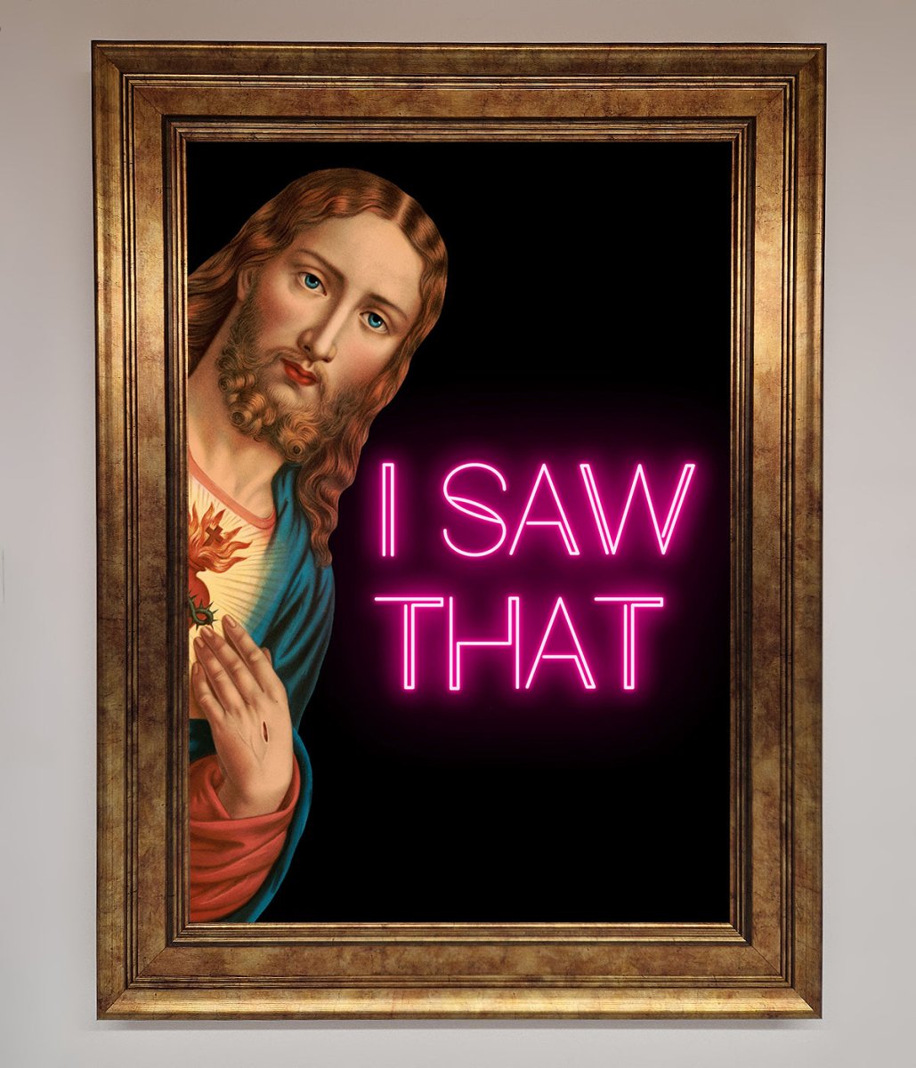 I Saw That Framed Print - Zestio