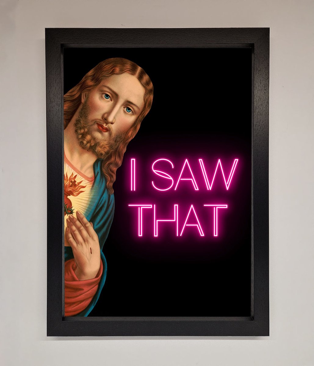 I Saw That Framed Print - Zestio