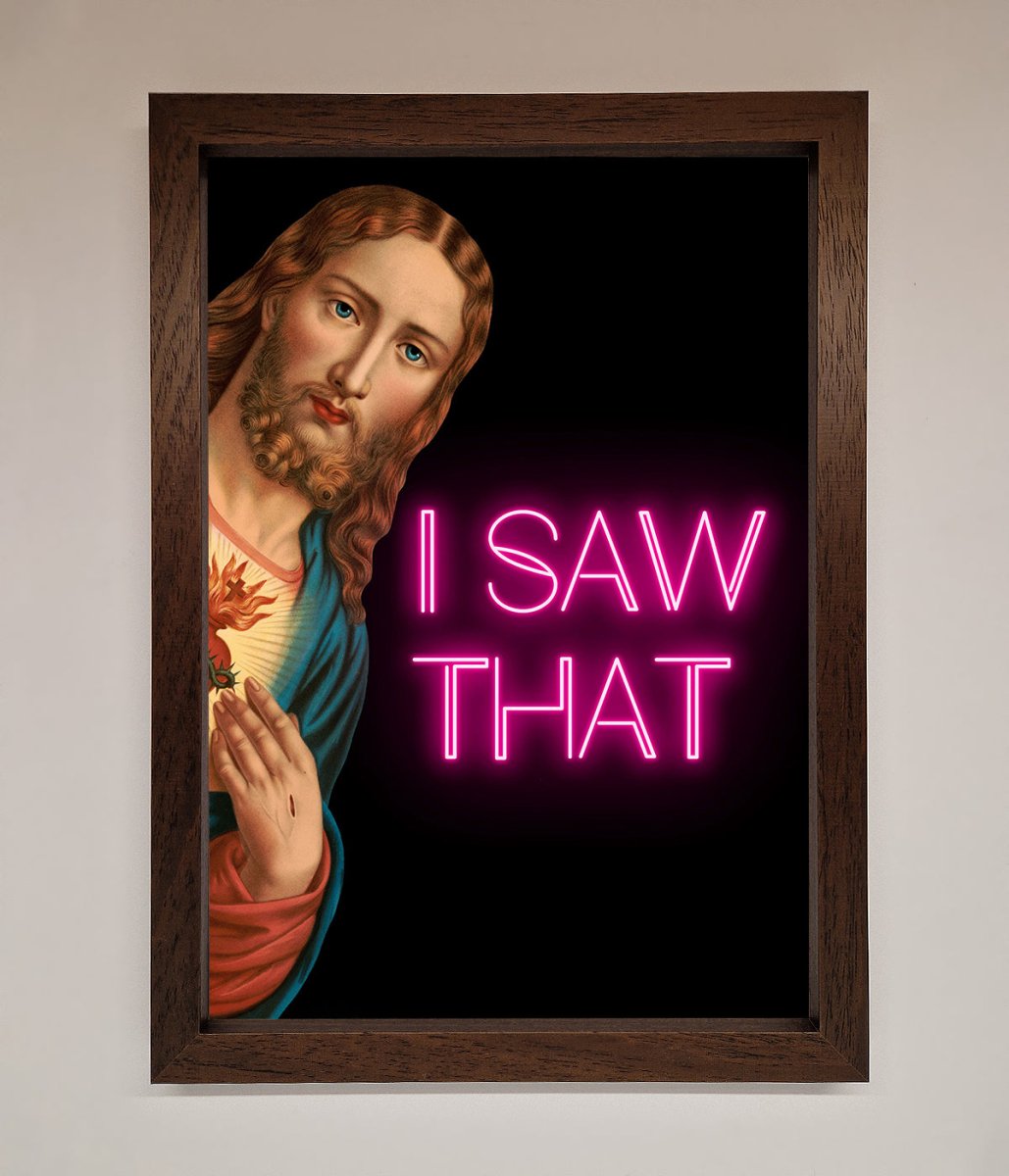 I Saw That Framed Print - Zestio