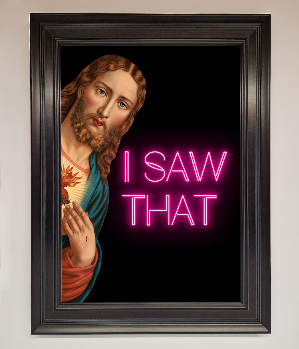 I Saw That Framed Print - Zestio