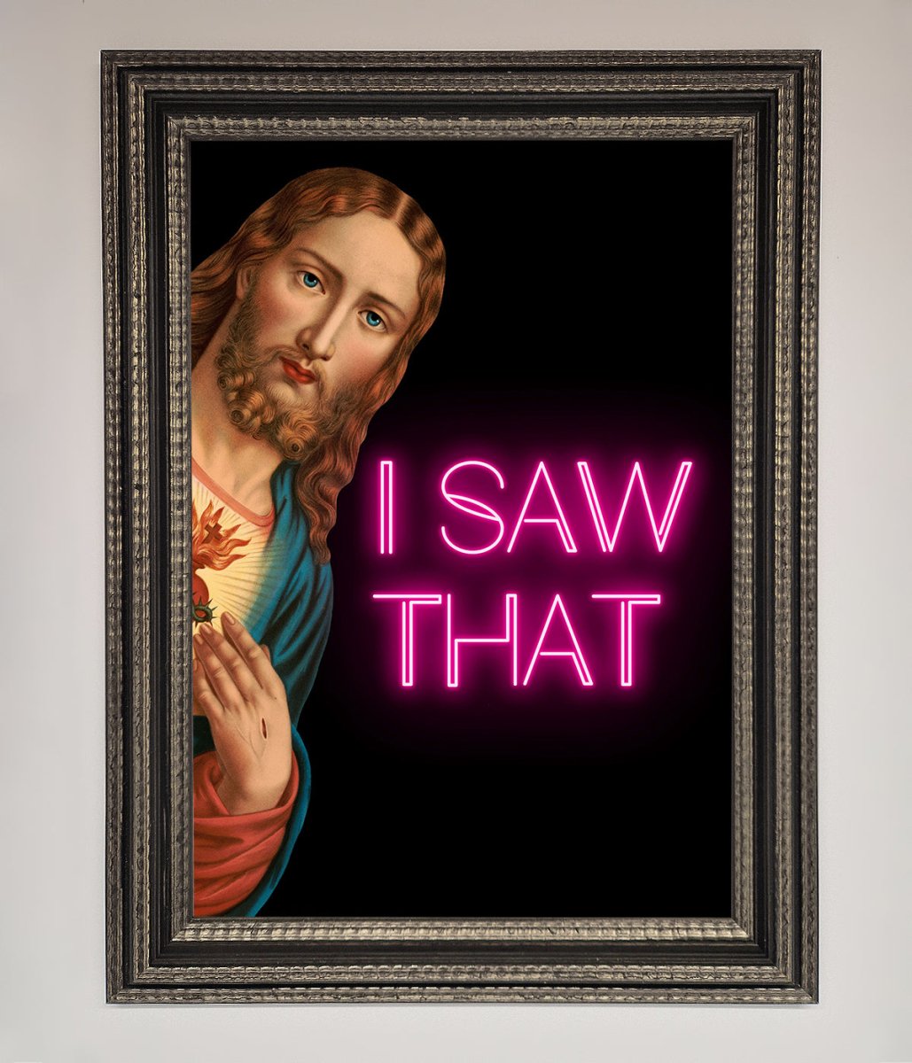 I Saw That Framed Print - Zestio