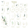 Jungle Leaves Wall Decal for Nursery, Bathroom Tropical Wall Decals, Palm Banana Leaf Wall Decal, Safari Tropical Plants Decal Peel & Stick