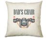 Personalised Dad's Chair Motorbike Cushion - Motorcycle Great Fathers Day Gift Idea For Dad - Daddy Gift From Daughter Son CS194