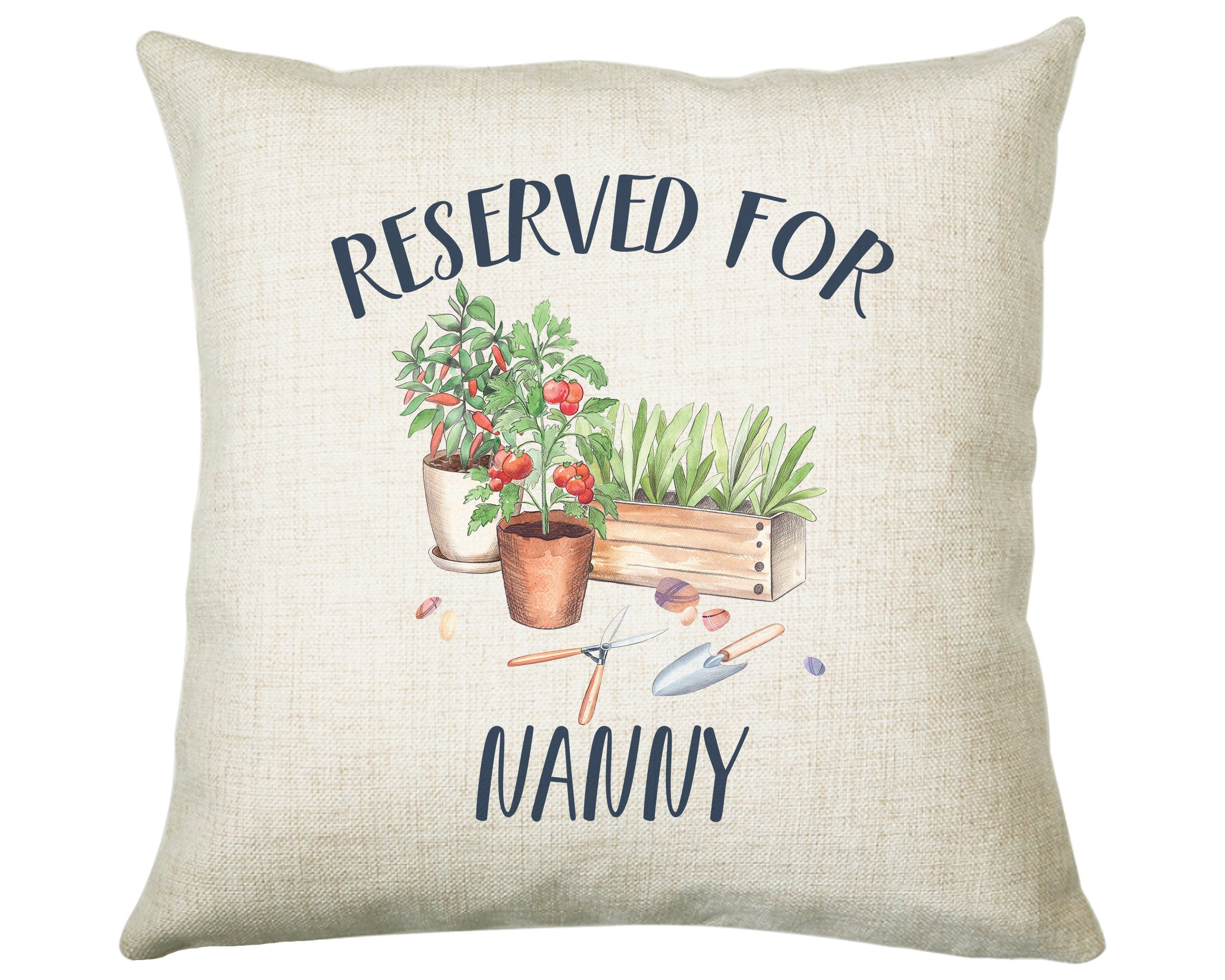 Personalised Gardener Reserved For Cushion Gift Printed Name Design Cushion Throw Pillow Gift For Him Her Christmas Gift CS350
