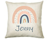 Personalised Rainbow Cushion Gift Printed Name Design - Cushion Throw Pillow Gift For Girls Mum Nan Sister Her Birthday Christmas Gift CS002