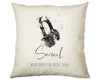 Personalised Headphones Music Cushion Gift Printed Name Design Cushion Gift For Him Her Christmas CS294