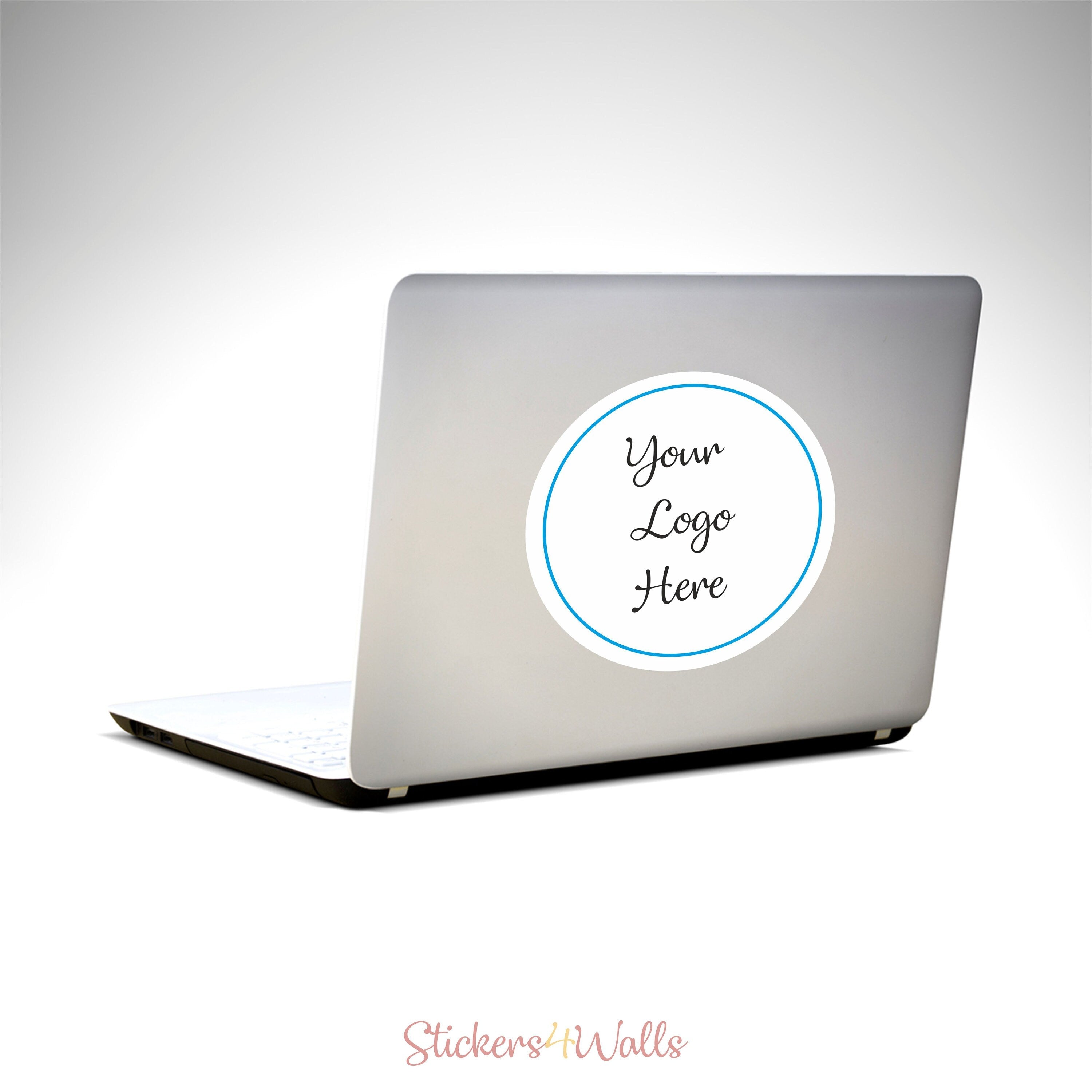 Your Brand Logo Laptop Sticker - Reusable, no residue