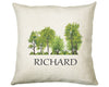 Personalised Tree Cushion Gift Printed Name Design - Cushion Throw Pillow Scenic Nature Gift For Sitting Room Bedroom Birthday Gift CS494