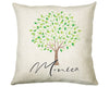 Personalised Tree Cushion Gift Printed Name Design - Cushion Throw Pillow Scenic Nature Gift For Sitting Room Bedroom Birthday Gift CS497