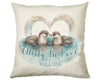 Personalised Valentines Day Otters Cushion Gift - Otterly In Love Cushion Throw Pillow Gift For Him Her Boyfriend Girlfriend Gift CS512
