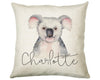 Personalised Koala Bear Cushion Gift Printed Name Design - Cushion Throw Pillow Gift For Boys Nursery Bedroom Birthday Christmas Gift CS029