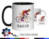 Personalised Cycling Mug Gift - Great Gift for Cyclists - Bike Mug - Cycling Gifts for Men - Road Bicycle Bike Biker Design MGZ271