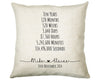 Personalised 10th Anniversary Cotton Gift Cushion Ten Years Custom Design Gift Valentines Present - Wedding Cushion Pillow Gift CS471