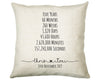 Personalised 5th Anniversary Cotton Gift Cushion Five Years Custom Design Gift Valentines Present - Wedding Cushion Pillow Gift CS470