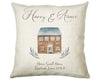 Personalised New Home Décor Cushion House Gift Design For First Home Buyers CS222