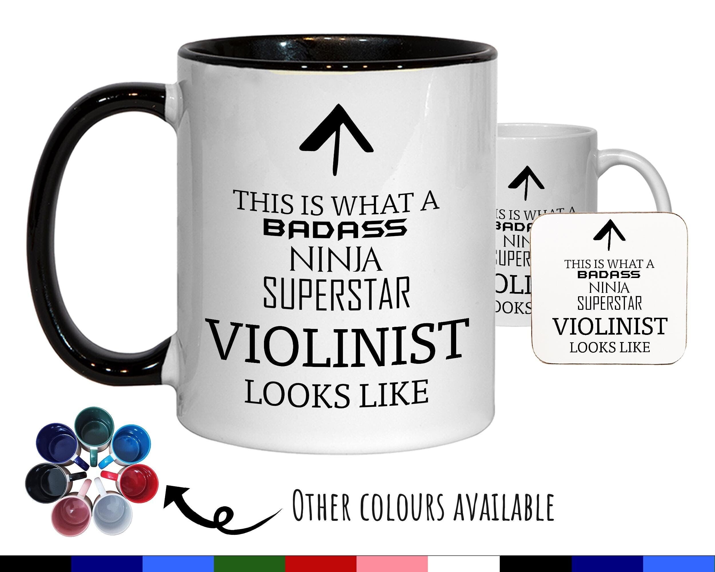 This Is What A Badass Violinist Looks Like 11oz Coffee Mug Tea Gift Idea For Violin Player Musician String Quartet Member Orchestra MG0777