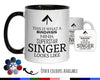 This Is What A Badass Singer Looks Like 11oz Coffee Mug Tea Gift Idea For Solo Artist Lead Singing Band Member Karaoke Sing MG0752