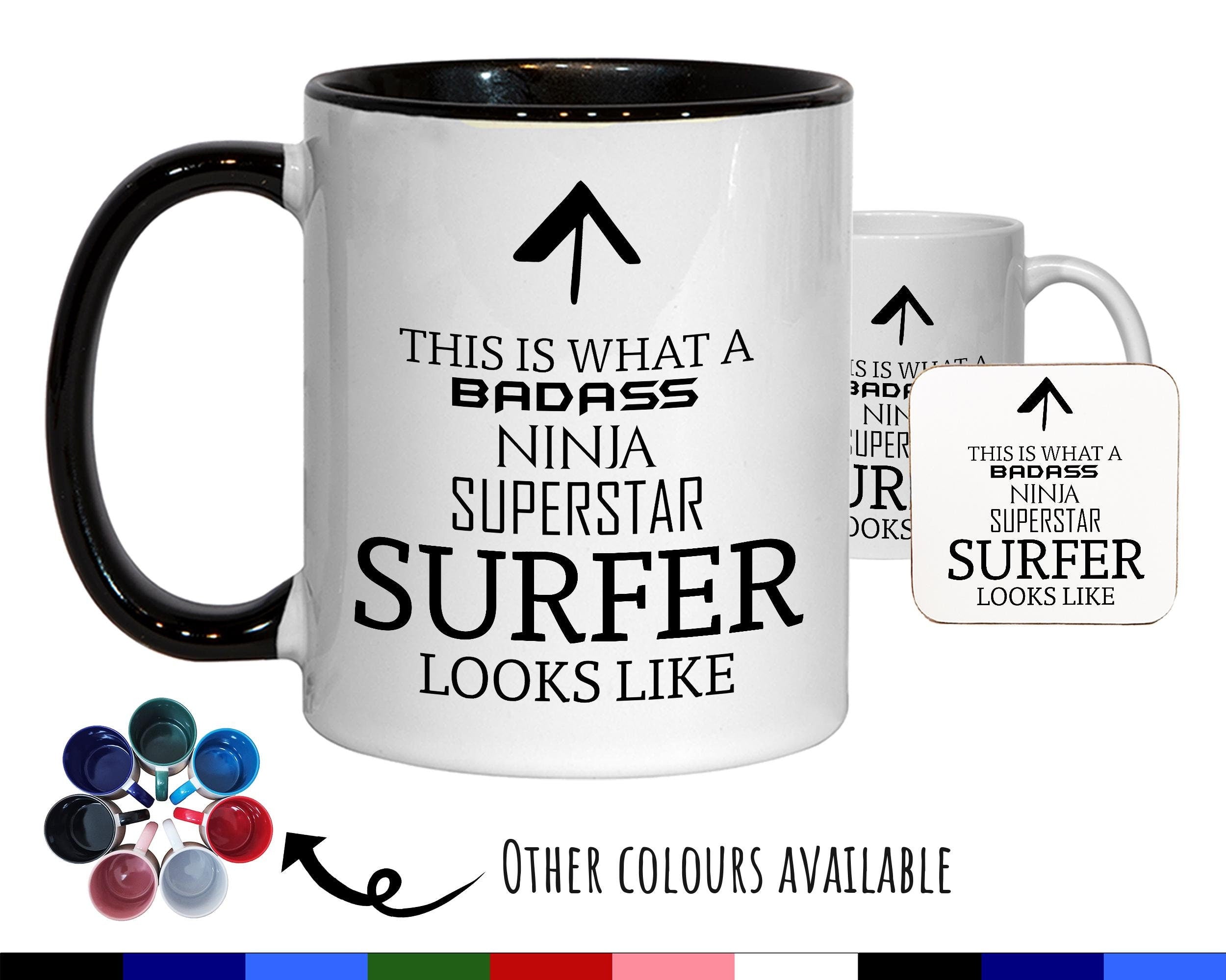 This Is What A Badass Surfer Looks Like 11oz Coffee Mug Tea Gift Idea For Surfing Instructor Coach Surfer Chick Surf Dude MG0772