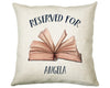 Personalised Book Reading Reserved For Cushion Gift Printed Name Design - Cushion Throw Pillow Gift For Him Her Christmas Gift CS333
