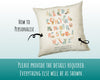 Personalised Alphabet Cushion New Baby Gift Printed Name Design - Pillow Gift For Girls Boys Nursery Bedroom Decor Gift CS445