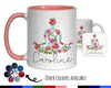 Personalised Yoga Mug Gift - Great Gift for Yoga Lovers and Yoga Instructors - Watercolour Yoga Design Mug & Coaster - Gifts for Her MGZ049