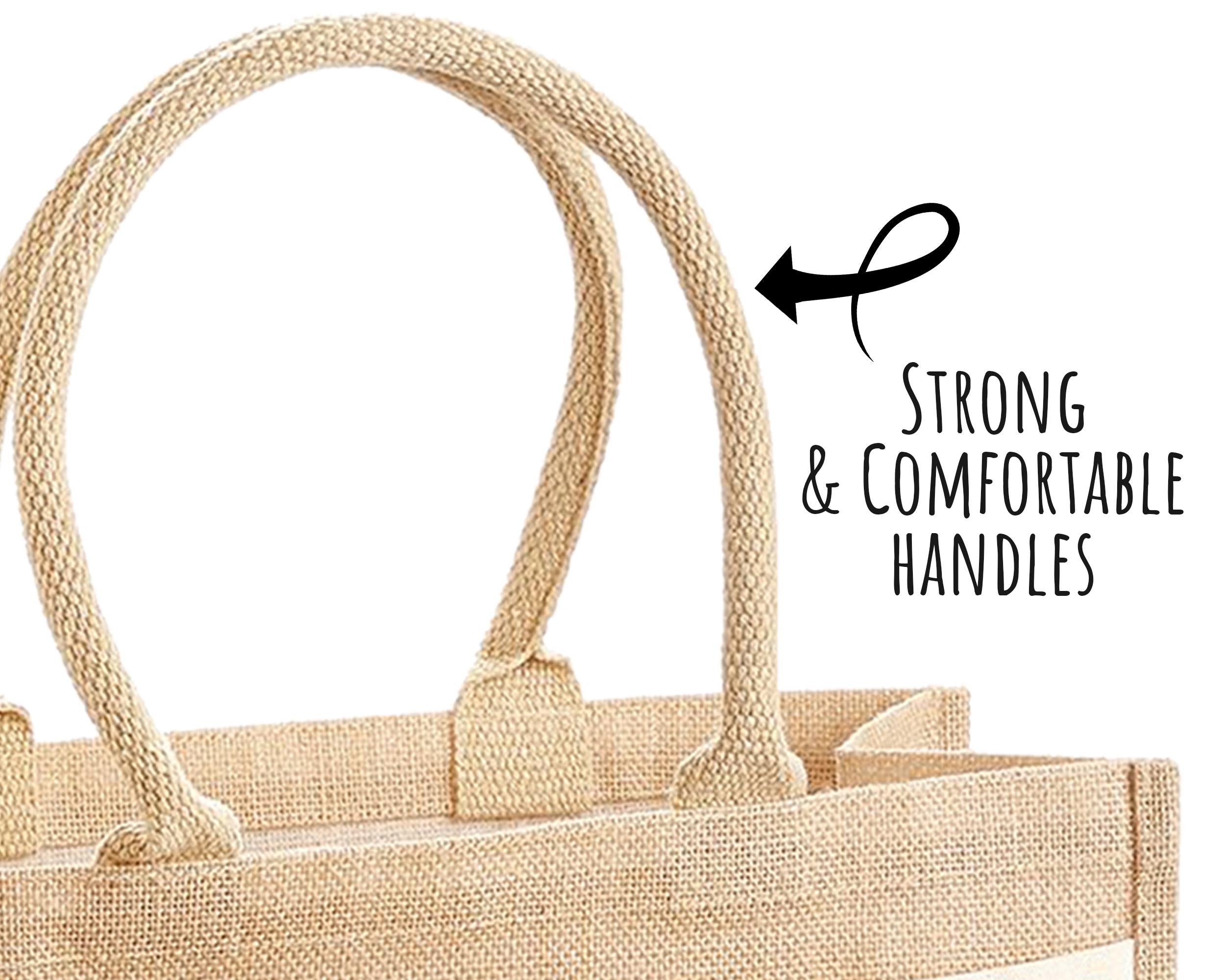 18th Birthday Gift For Her Personalised Jute Bag - Gift For Women Floral Tote Bag Gift - Eighteen 18 Fabulous Since 2007 Shopping Bag BNL18T