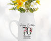 70th Birthday Gift for Women - Happy Birthday 70 Small Personalised Flower Pot Vase 1956 Gift for Her Ladies Floral Design Nan Gran BNA70