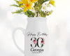 30th Birthday Gift for Her - Happy Birthday 30 Small Personalised Flower Pot Vase 1996 Gifts for Women Floral Design Daughter Sister BNA30