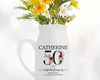 50th Birthday Gift for Women - 50 and Fabulous Small Personalised Flower Pot Vase 1976 Gift for Her Ladies Floral Design Mum Nan BNK50