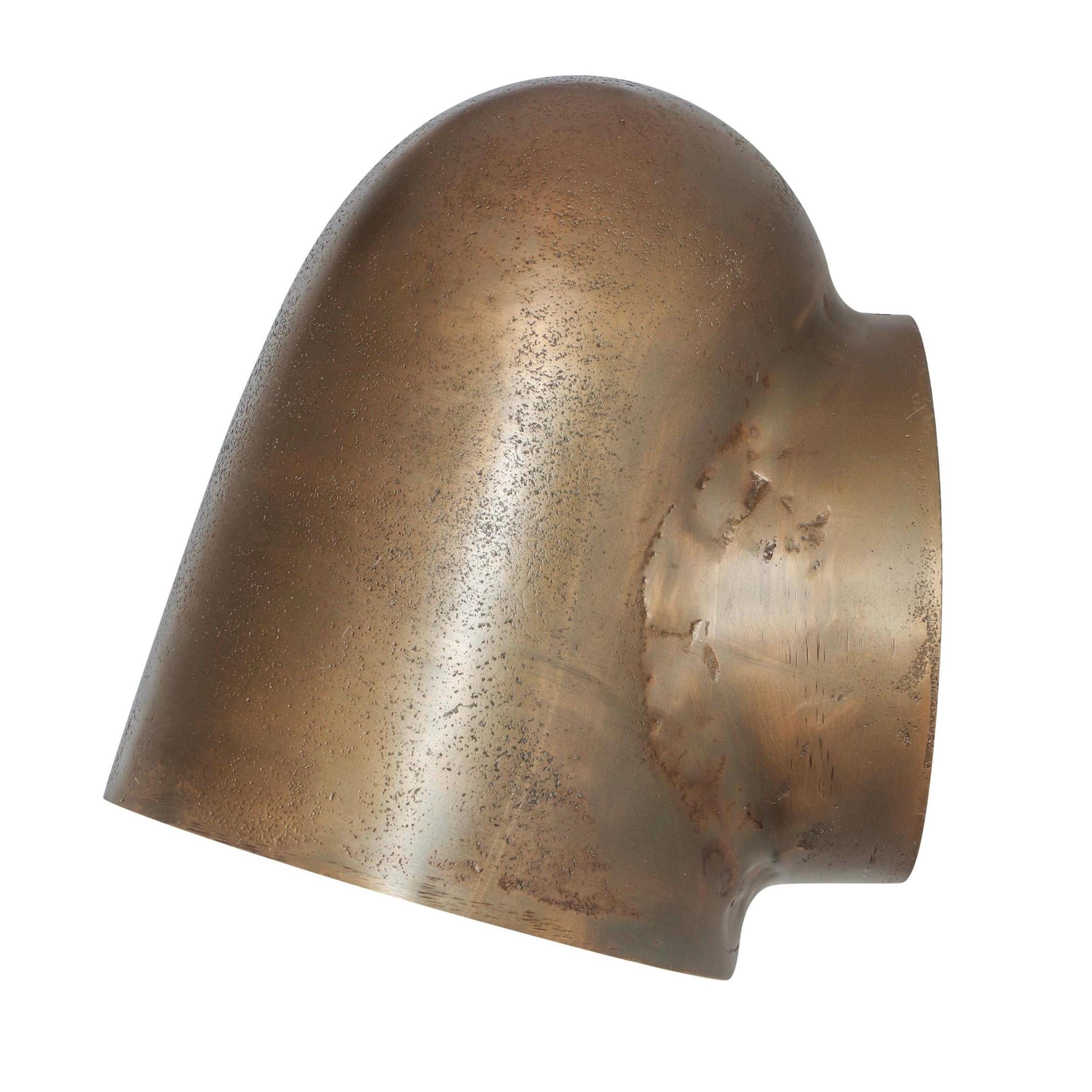 Hopton - Anitque Brass Mast Down Wall Light