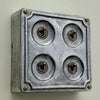 4 Gang 2 Way Solid Cast Metal Surface Mounting Conduit Light Switch Industrial
