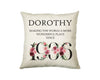 90th Birthday Gift for Women - Personalised 1936 Birthday Cushion Age 90 Gift for Her - Ladies Floral Age Design Mum Nan Gran Ninety BND90C